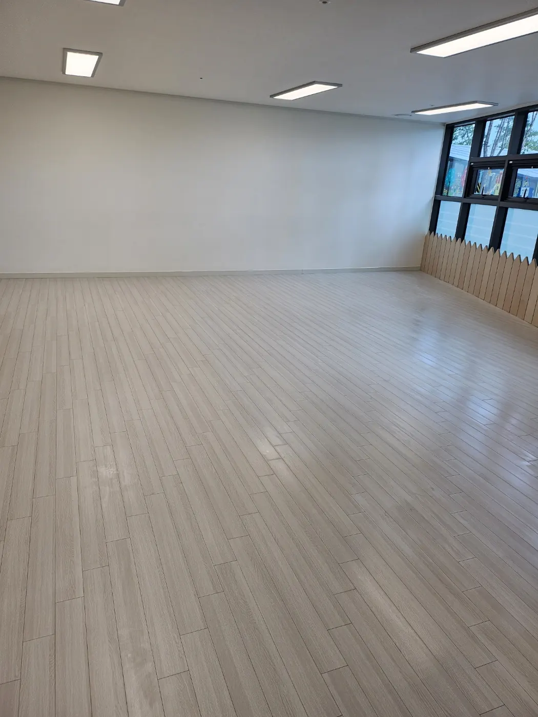 온산읍 어린이집청소 시공 현장 — 교실 마감
