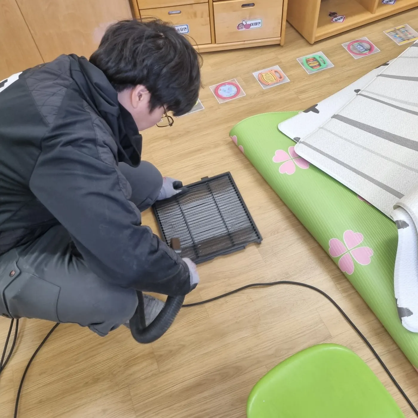 세정 진행 — 부곡동 어린이집청소 현장