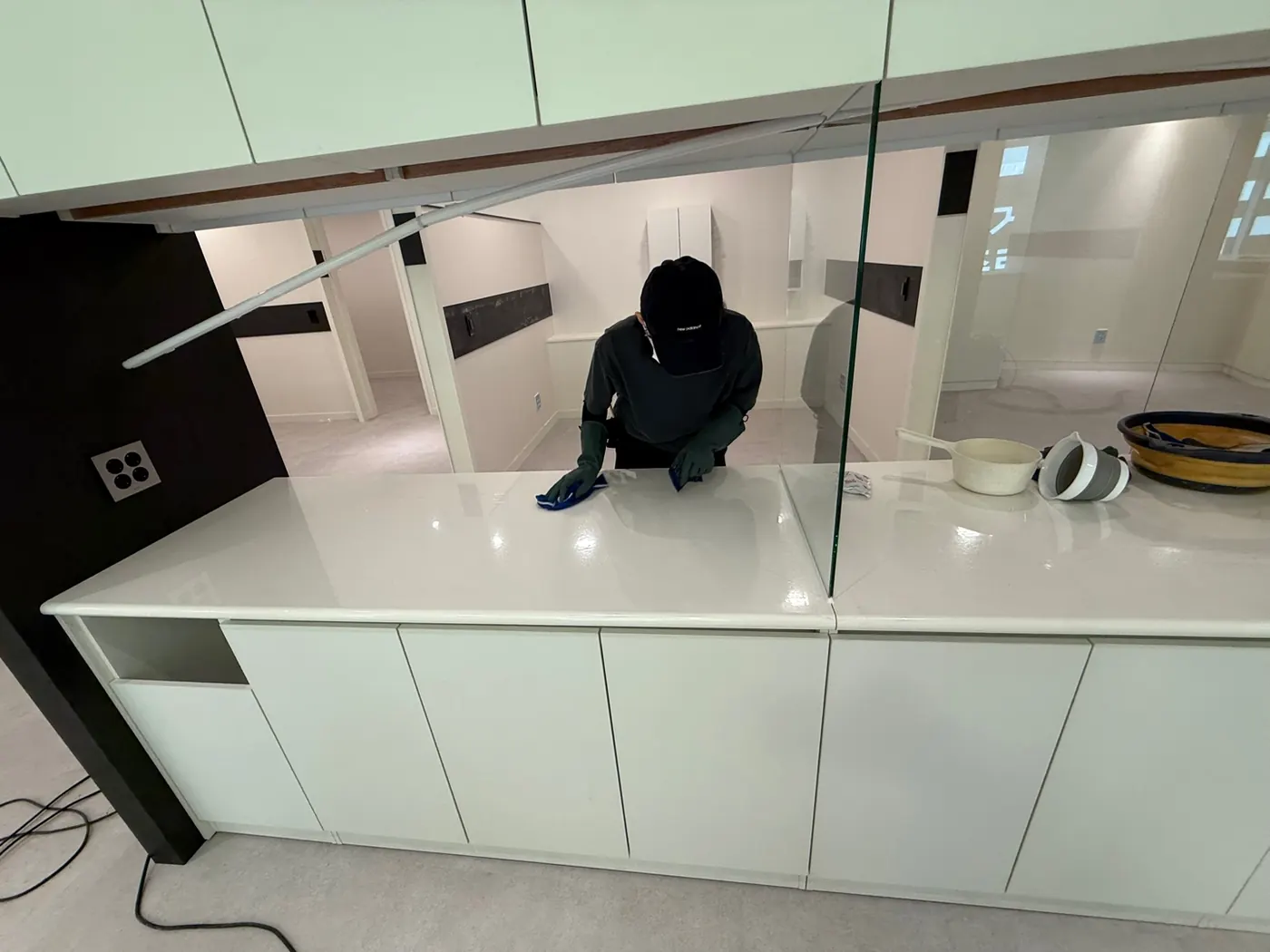 작업 진행 — 시례동 상가청소 현장