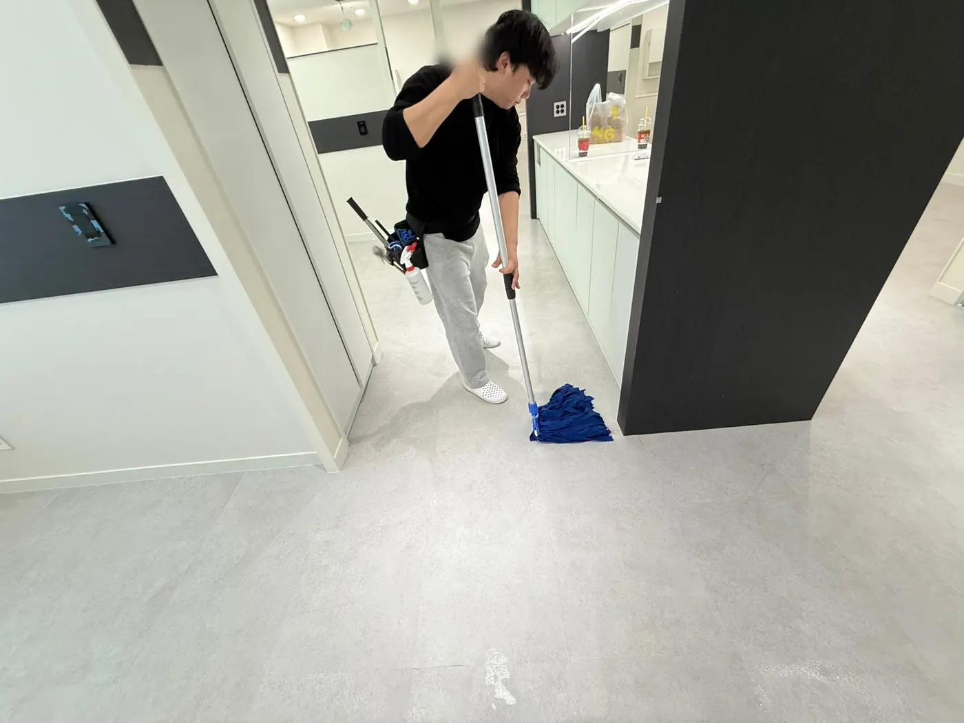 세정 진행 — 대안동 상가청소 현장