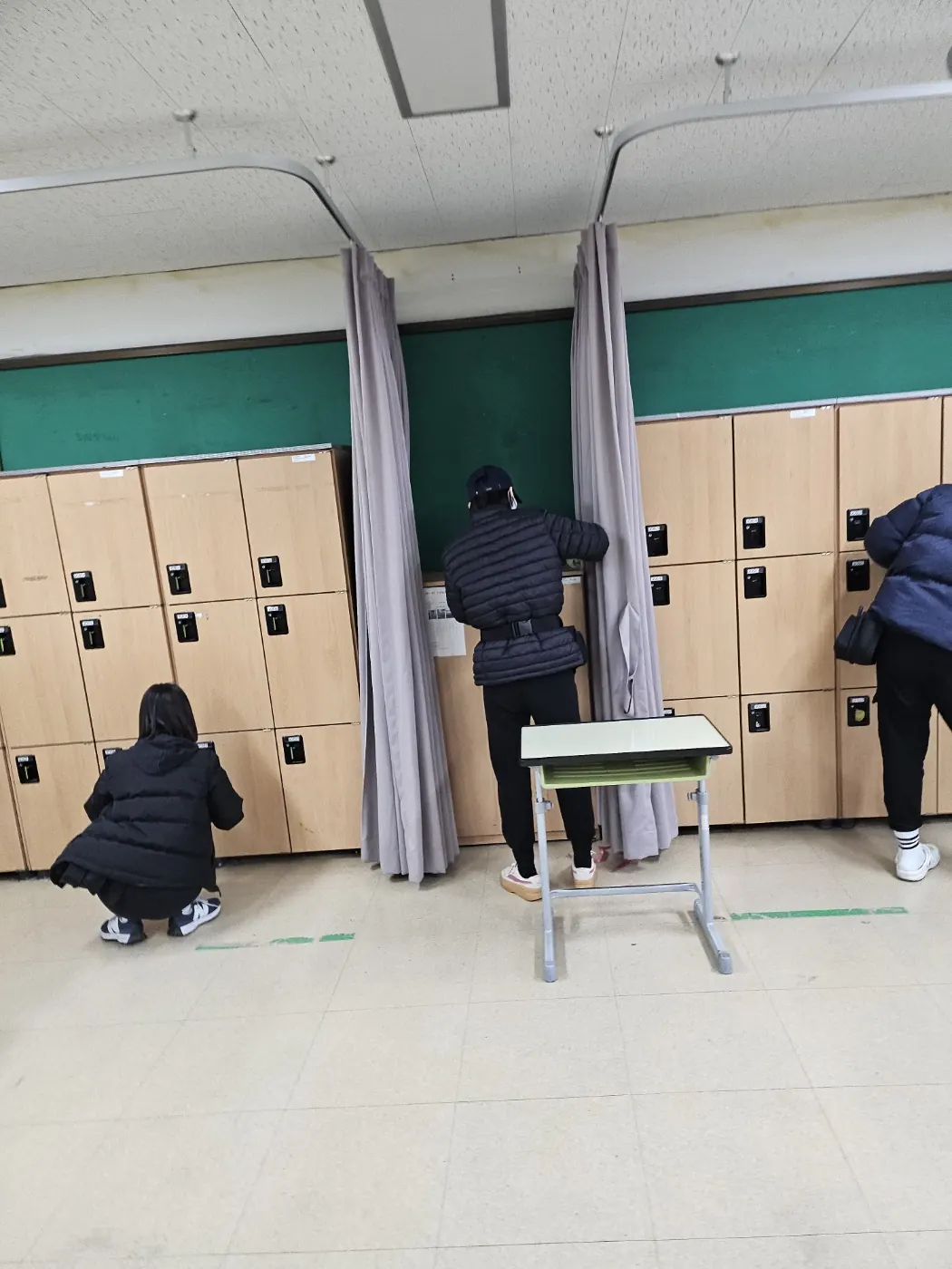 세정 진행 — 전하동 학교청소 현장